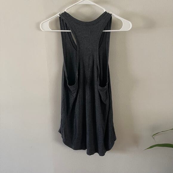 Pure Barre Tank Top Womens X-Small "Huntington" Locale Muscle Heathered Black - Picture 3 of 5